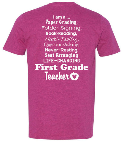 I Am a First Grade Teacher (2 Color Options)