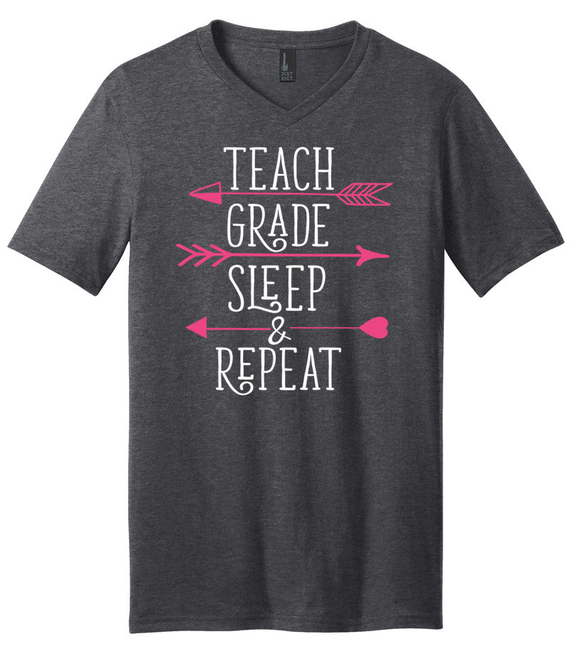 Teach, Grade, Sleep & Repeat<br /> Short Sleeve